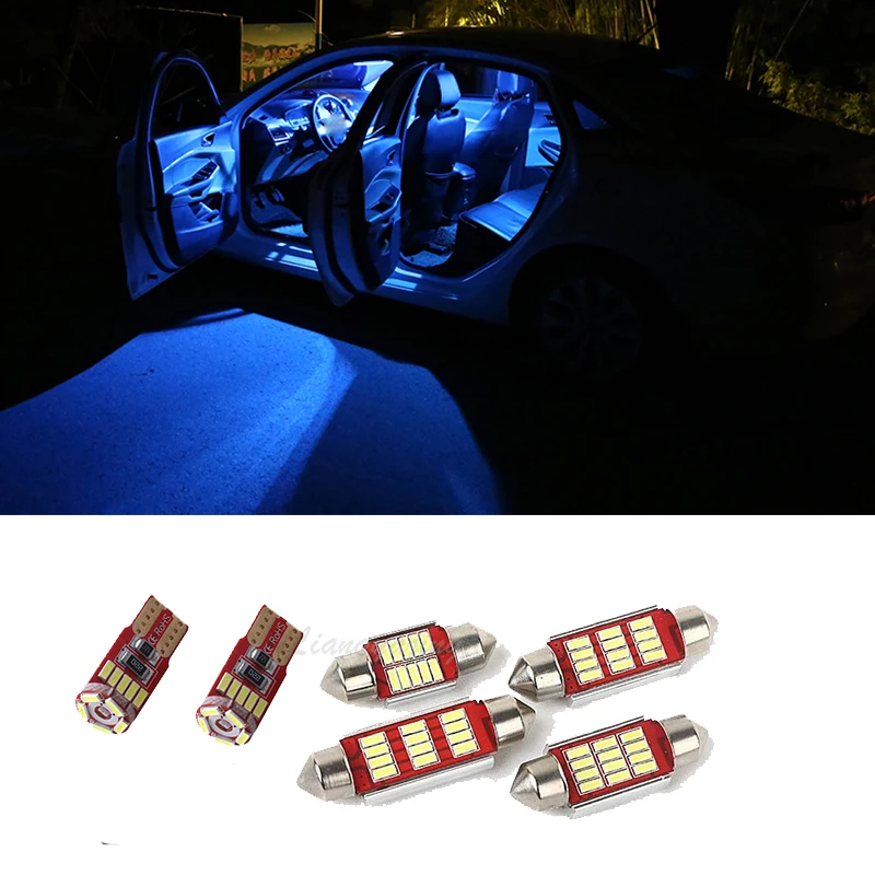 9Pcs bez Chýb Biele Interiérové LED Svetla Kit Canbus Mapu Dome Lampa Pre Mazda 6 2016 2017 2018 2019 3