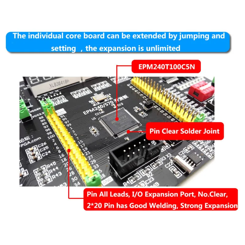 Altera EPM240 Doska Multi-Function CPLD Vývoj Doska s AD DA Stepper Motor Interface Prijímač+USB Prijímač 4