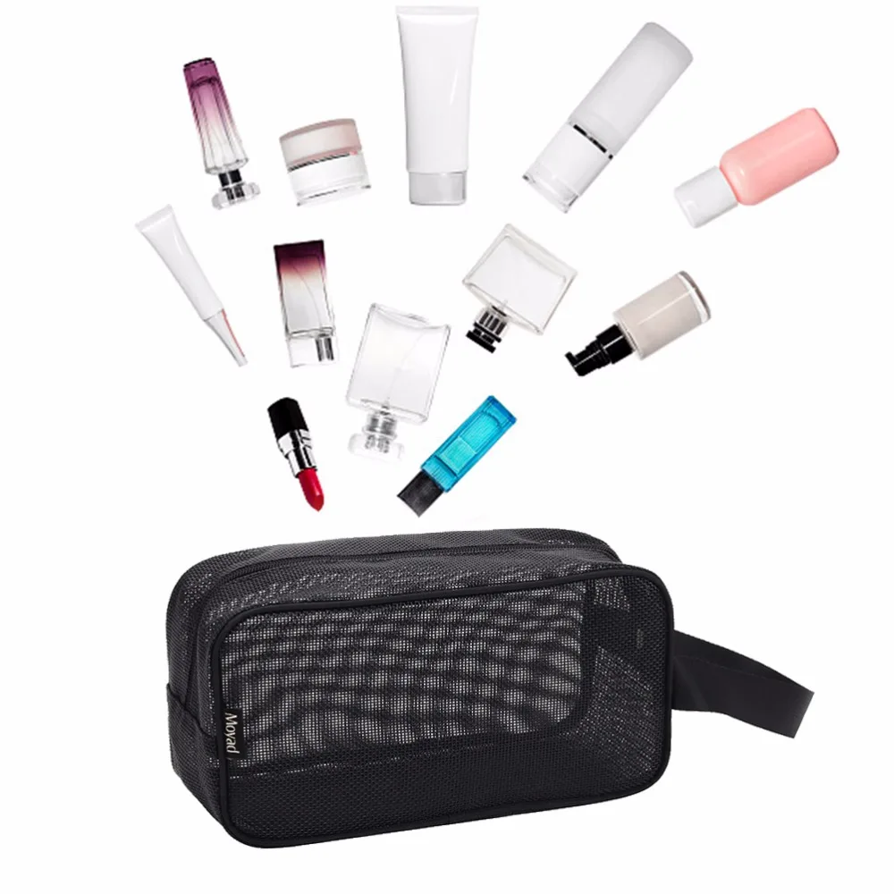 Aosbos 2019 Oka Kozmetická Taška Na Zips, Make-Up Taška Magic Cestovné Puzdro Pre Mužov, Ženy, Rýchle Suché Toaletná Skladovanie Plastové Wash Bag 4