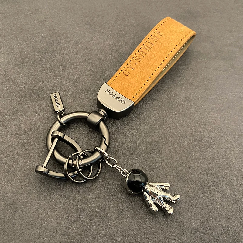 Auto Keychain Astronaut Astronaut Kožený Prívesok prívesok na Krúžok Ozdoby Kreatívne Darčeky pre Mužov a Ženy Keychain Príslušenstvo 1