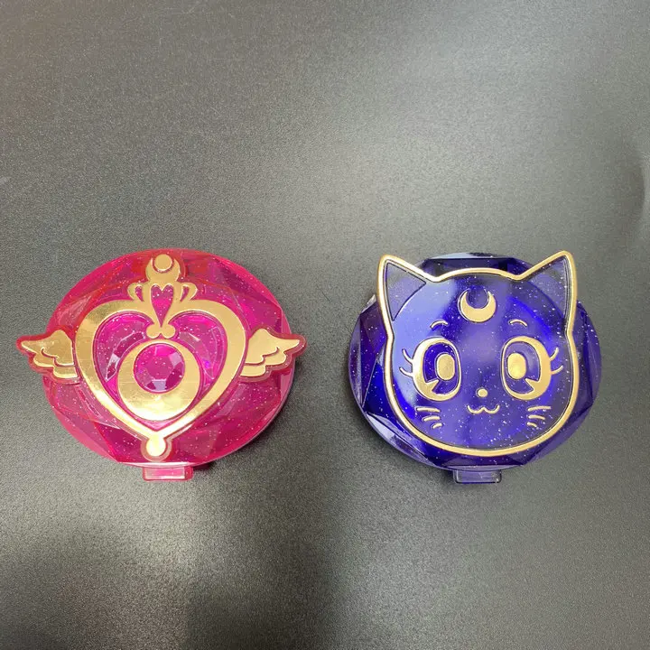 Bandai Skutočné Sailor Moon Luna Prášok Box Nádherné Akcie Obrázok Modelu Ornament Hračky Dievča Dary 1