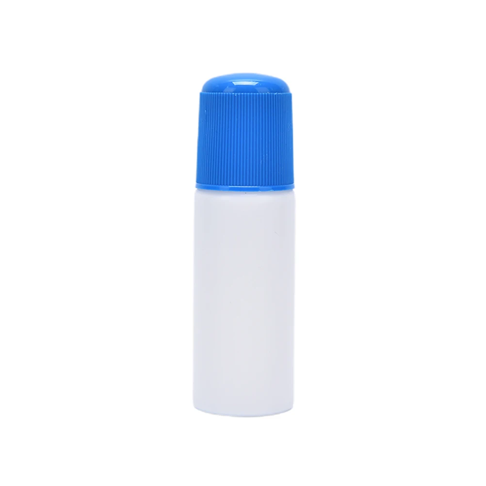 Bolestivosť kvapalné fľaša s hubou aplikátor, 30 ML bieleho medicíny kvapalné fľaša s modrým hubky hlavu 5