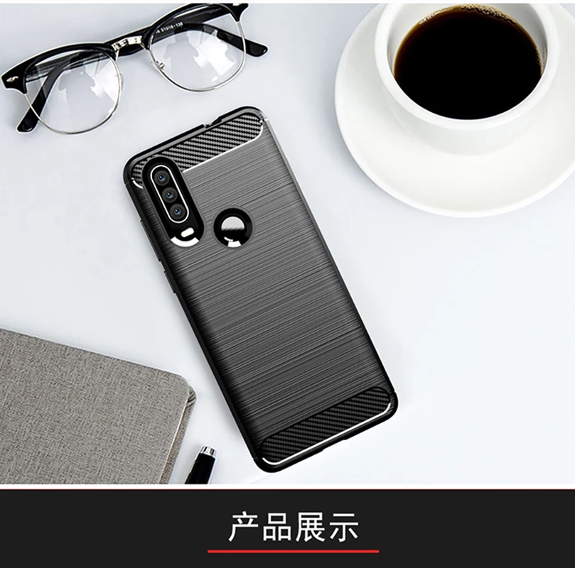 Carbon Fiber Prípade Huawei Honor 8S 6C 7A 7C 8 Lite Pro Uhlíkových Vlákien Prípade pre Česť 6A 6X 7S 7X 8A 8C 8X Max TPU Silikónové puzdro 5
