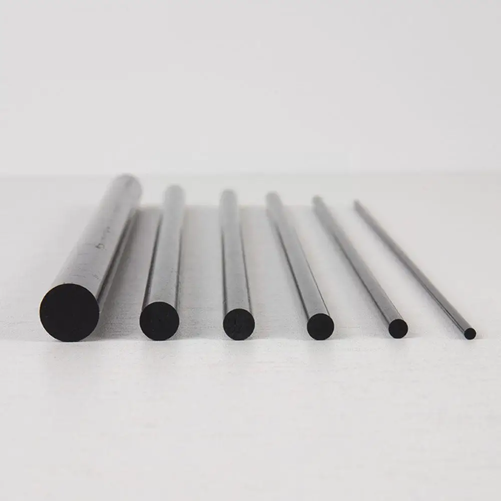 Carbon Fiber Tyče s Priemerom 4 mm 5/6/ 7 /8 Dĺžka 200 mm, takže Nity Rod Carbono rukoväť Nástroj Trubice Fibra Vlákno 0