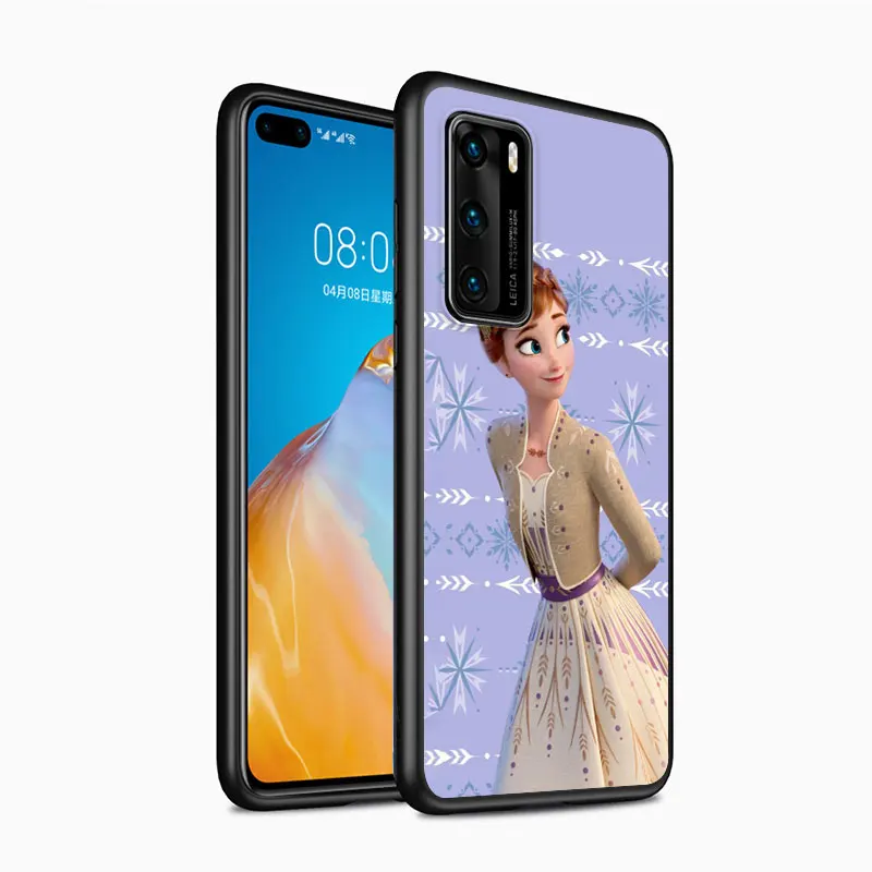 Disney Princezná Aisha pre Huawei P30 P40 P20 P10 Pro Lite E Plus 4G 5G P9 P8 Lite P Smart Z S Plus Soft Black Telefón Prípade 2