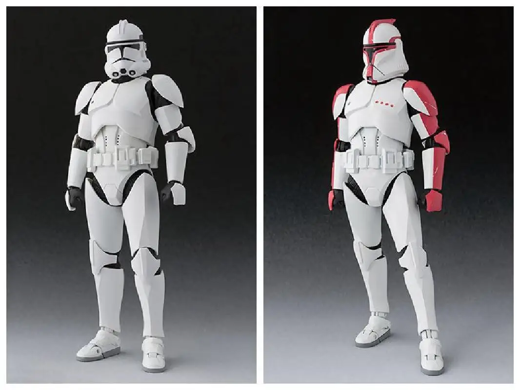 Disney Star Wars Shf 15 cm Hnuteľného Ríše Biela Vojak, Vojak Červenej Klon Box Akcia Obrázok Hračky Pvc Model Kolekcie Darček 4