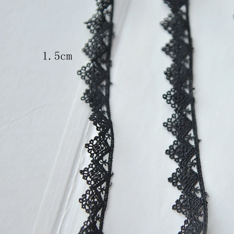 Doprava zadarmo hydrotropic výšivky black & white čipky oblečenie laciness príslušenstvo handričkou cheongsam príslušenstvo 1.5 cm x 1meter 4