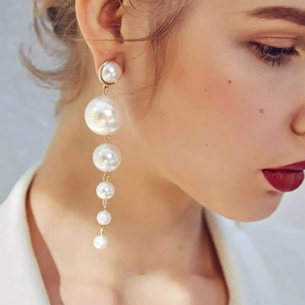 Európa a Spojené Štáty štýl nového imitácia perly prívesok módne osobnosti s náušnice náušnice luxusné šperky earings 2