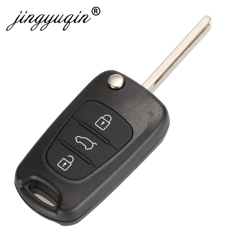 Jingyuqin Nahradiť Diaľkové Kľúča Vozidla Shell 3 BT Flip Skladací Kľúč Prípade Pre Kia K2 K5 Rio 3 Picanto Ceed Cerato Sportage Pre Hyundai 0