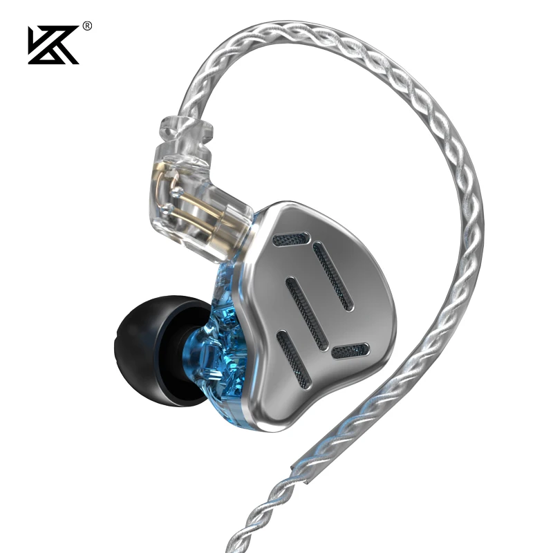 KZ ZAX 7BA+1DD Headset 16 Jednotiek HIFI Basy V Uchu Monitor Hybridné Technológie Slúchadlá do uší Potlačením Hluku Slúchadlá Športové Slúchadlá S1 2