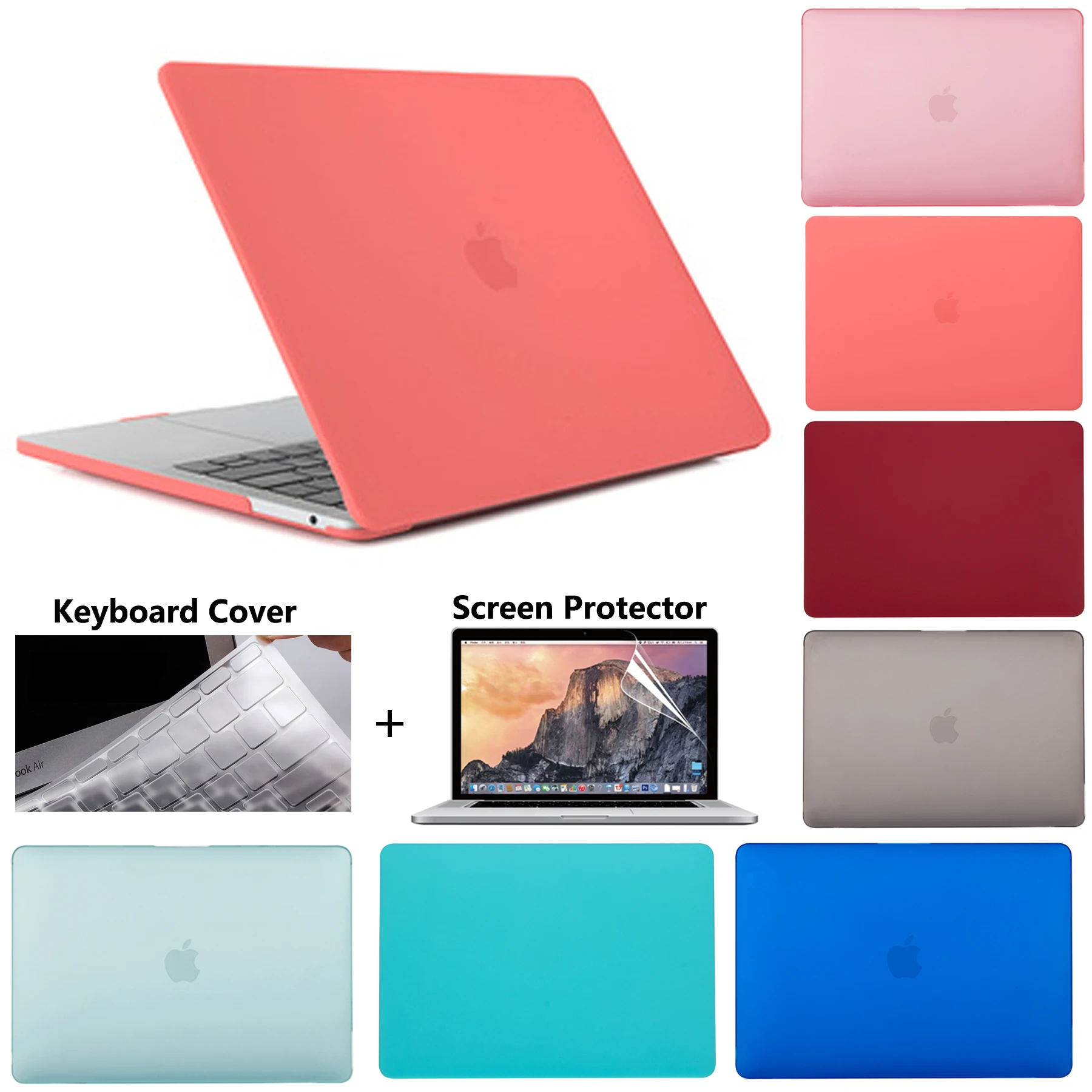 Matný Notebooku puzdro Pre Apple Macbook Air A2337 Retina 11 12 13 palcový Pre Mac book 2020 Pro A2238 Dotyk Bar ID Vzduchu 13.3 A1466 Prípade 1