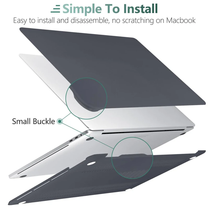 Matný Notebooku puzdro Pre Apple Macbook Air A2337 Retina 11 12 13 palcový Pre Mac book 2020 Pro A2238 Dotyk Bar ID Vzduchu 13.3 A1466 Prípade 2