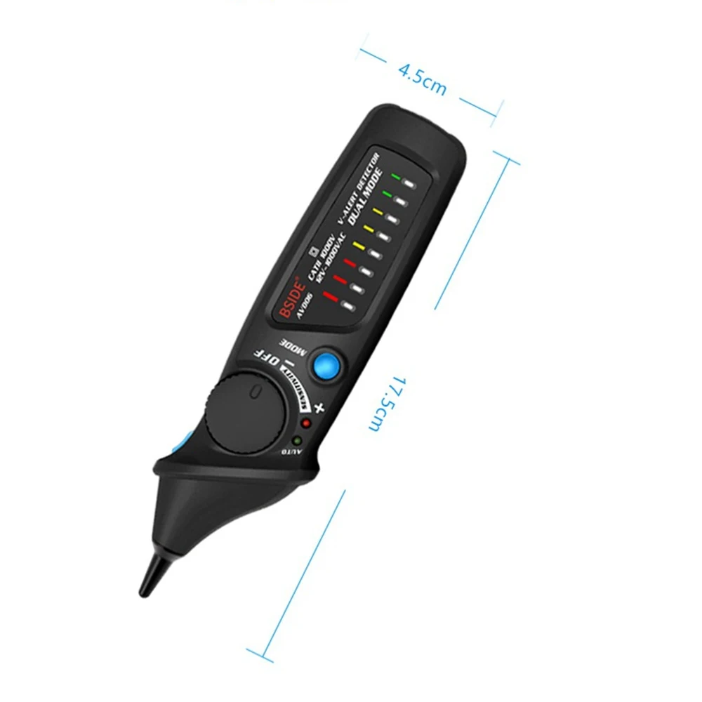 Non-Kontakt Napätie detektora indikátor BSIDE AVD06 Povolanie Smart test ceruzka Live/fázový vodič Prerušenia NCV Kontinuity Tester 1