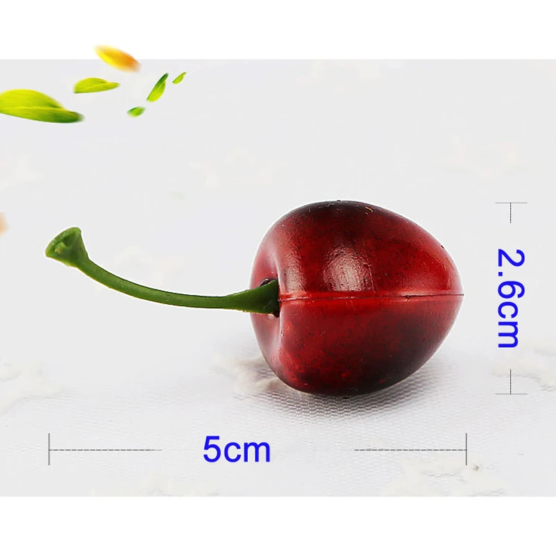 Nové 20pcs Falošné Cherry Umelé Ovocie Modelu Dom Kuchyňa Strany Dekoratívne Učiť Prop Reštaurácia Dekorácie Ovocie Shop Displej 2