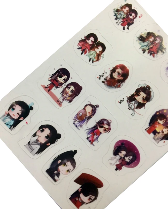 Nové Anime Tian Guan Ci Fu Papierové Nálepky Dekoratívne Mobile Nálepky Scrapbooking DIY Plavidlá, Nálepky na kancelárske potreby 2