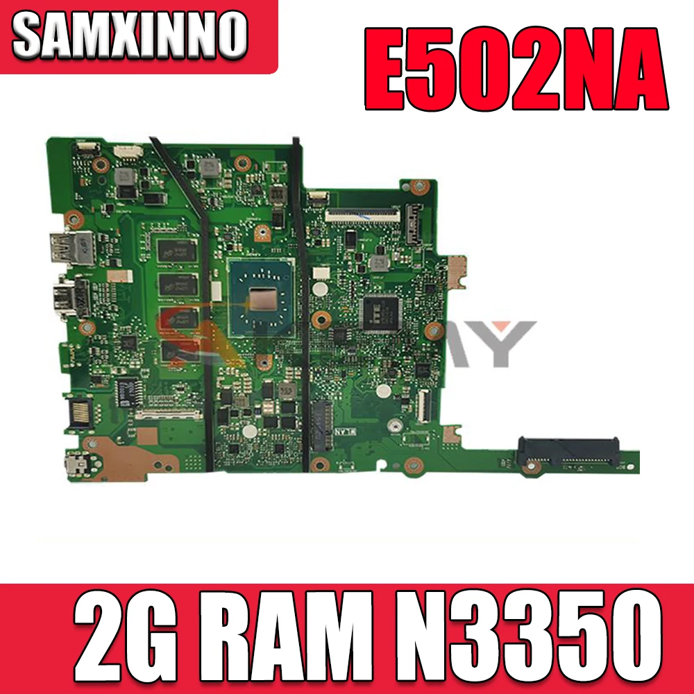 Nové E502NA Doske Pre ASUS E502N R517N R516N (15 palcov) Notebooku doske E402NA pôvodnej doske w / 2G RAM, cpu N3350 0