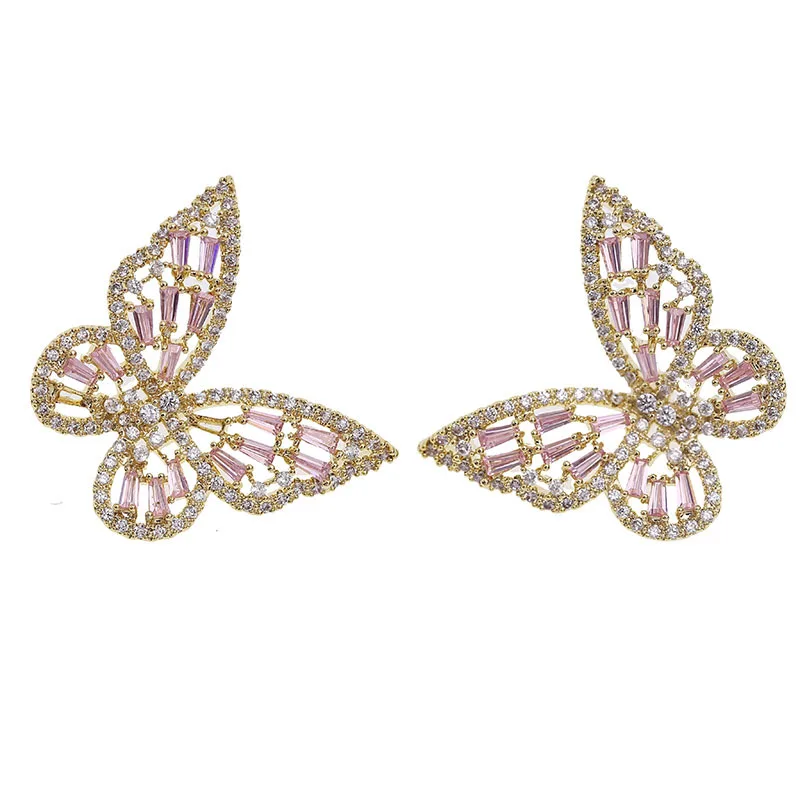 Nové Luxusné Módne Kolo Visieť Drop kórejský Náušnice Pre Ženy Veľký Motýľ, Zlaté Náušnice pre ženy 2020 Šperky 1