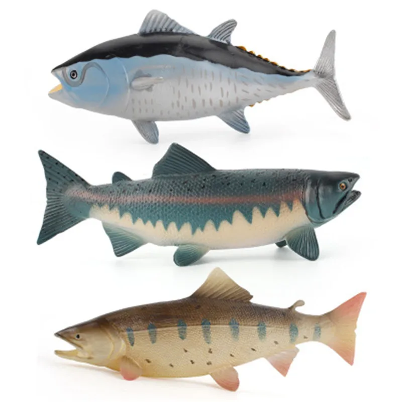 Nové Simulácie Tuhých sladkovodných rýb Hračka Plastové Puffer rýb Tuniaka Akčné Figúrky Vzdelávacie Hračka pre Deti, Dieťa, Vianočný Darček 0
