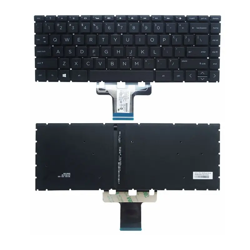 Nový AMERICKÝ klávesnica Pre Notebook HP 14-CC CC0027TX TPN-Q188 -Q190 TPN-Q207 14-BD W125 14-DA 14-CE s podsvietený 1