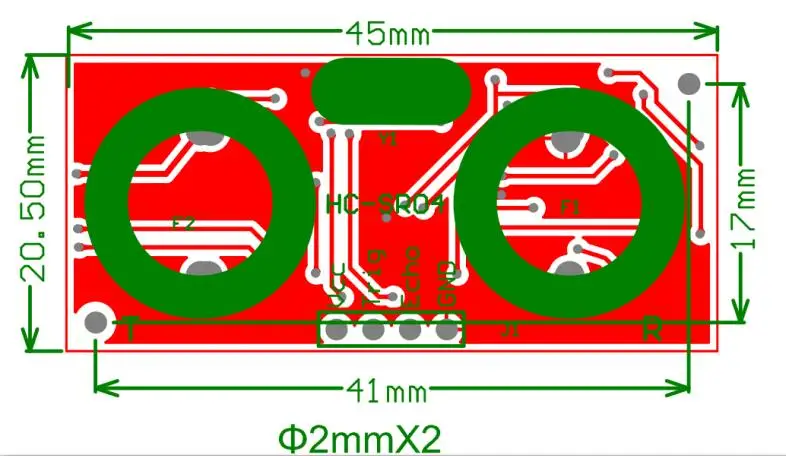 Nový Ultrazvukový Modul HC-SR04 Meranie Vzdialenosti Snímača Snímač pre Arduino HCSR04 DC 5V IO Trigger, Snímač Modul 2