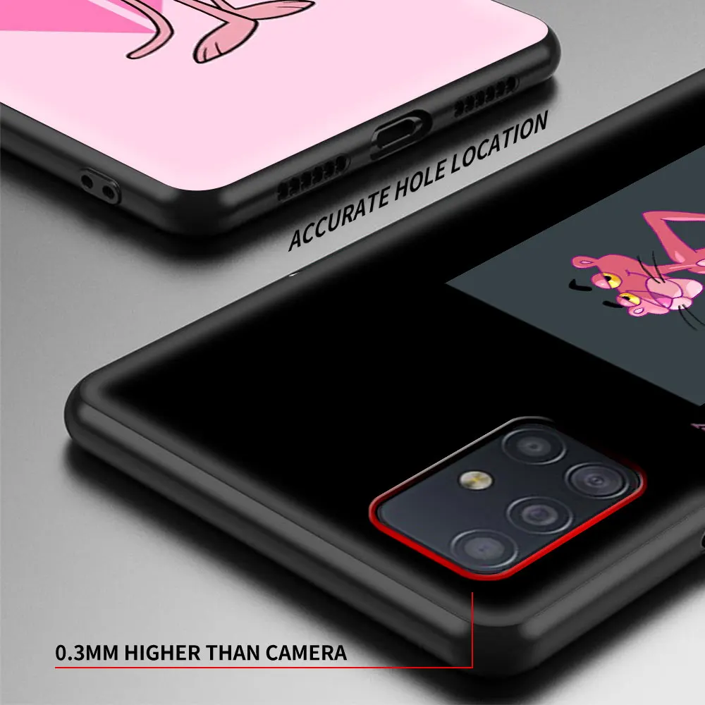 Pink Panther Anime Fundas Pre Samsung Galaxy A70 A52 4G A12 Prípade Kryt Telefónu Mäkké Pre Samsung A72 A10S A20E A40 A50 A32 5G Coque 2
