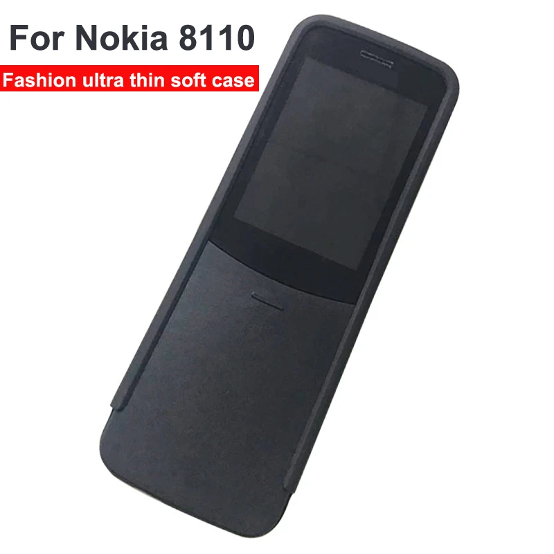 Pre Nokia 8110 Prípade, ultra tenký Silikónový mäkké zadný kryt pre Nokia 8110 4G Black Mattle Telefón Prípadoch Pre Nokia CK-1059 coque 2.4