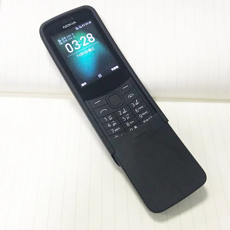 Pre Nokia 8110 Prípade, ultra tenký Silikónový mäkké zadný kryt pre Nokia 8110 4G Black Mattle Telefón Prípadoch Pre Nokia CK-1059 coque 2.4