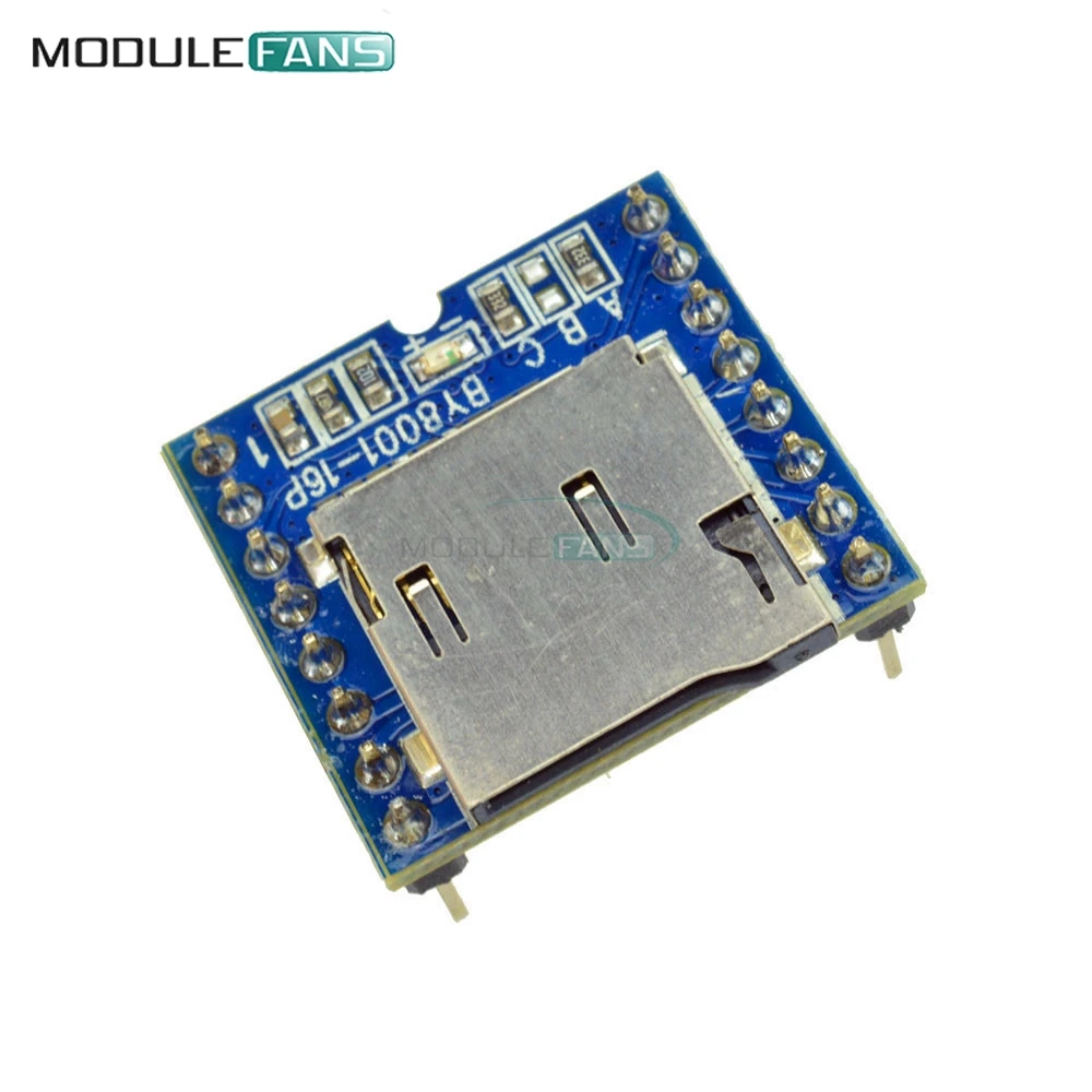 Pre TF (Micro SD U-Disk BY8001-16P MP3 Prehrávač pre Pc Audio Hlasový Modul Doska 3.3 V, 5V 1