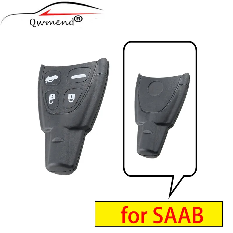 QWMEND 4 Tlačidlá Auto Diaľkové príveskom Prípade SAAB 9-3 93 9.3 9-5 95 9.5 2003-2011 Keyless Entry Smart Auto Tlačidlo Shell 1