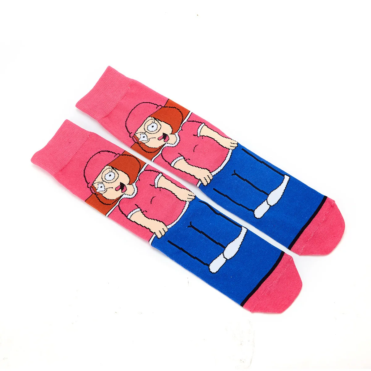 Radi Anime Tlač Ponožky Harajuku Štýl Móda Vtipné Novinky, Cartoon meia Ponožky Happy Farebné Bavlnené Ponožky Pohodlné 4