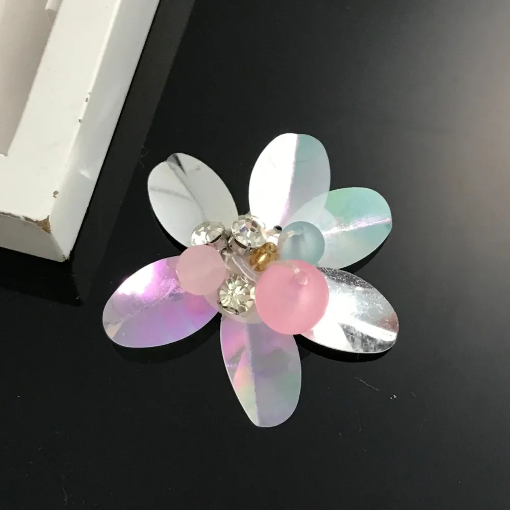 Ručné korálkové PATCH diy dekoratívne doplnky 3D flitre kvet handričkou nálepky Oblečenie taška spp dekorácie patch obtlačky 0