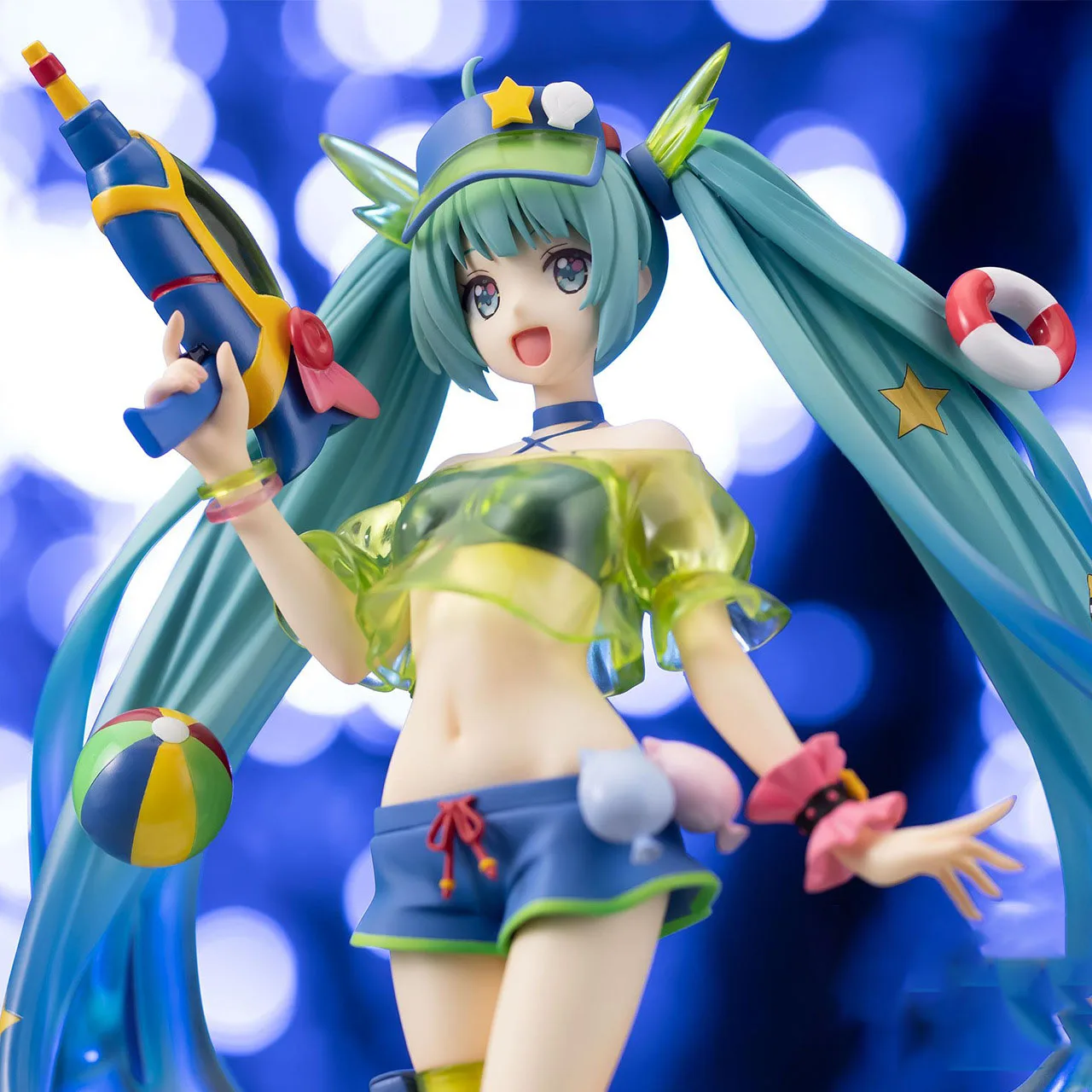 Sega Vocaloid Pôvodné Hatsune Miku Obrázok Spm Letné Vodné Pištole 22 cm Pvc Anime Figúrka Model Hračky Pre Dievčatá Darček 4