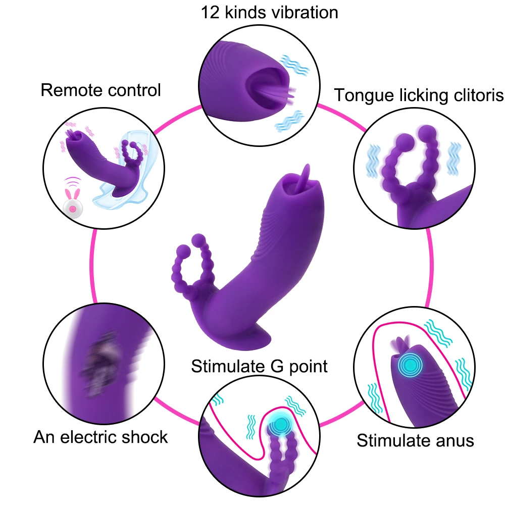 Sexuálne Hračky pre Ženy Dildo Vibrátory Žena Masturbator 12 Režimy Ústne Sacie Stimulátor Klitorisu Jazyk Lízanie Vibrátor 2
