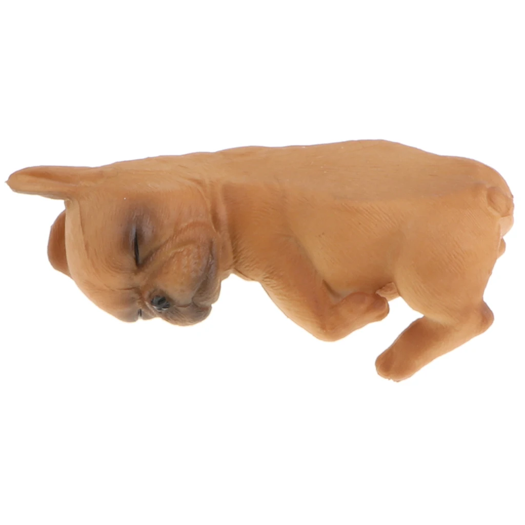 Spí Málo, Francúzsky Buldog Psa Zvieratá Akcie Obrázok Psa Wild/Farma Zvierat Modely Dieťa Vzdelávacieho Hračka Prírody #A 4
