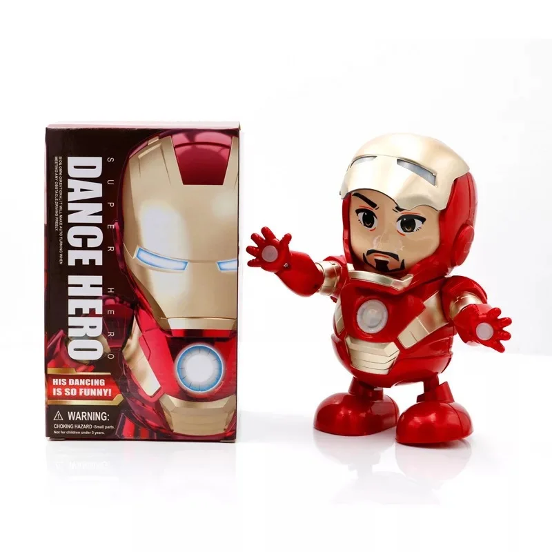Tanec Iron Man Akcie Obrázok Hračky LED Baterka so Zvukom Avengers Ironman Hrdina Elektronické Hračky DS49 0