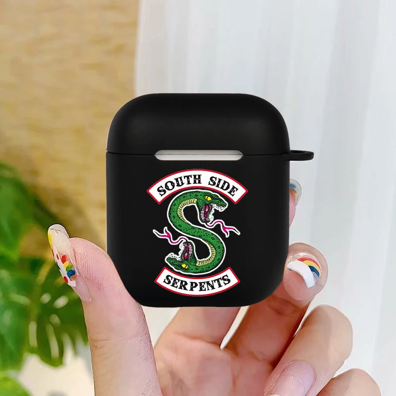 TV Riverdale Jughead Jones Southside Slúchadlá puzdro Pre Apple iPhone Plnenie Box Pre AirPods Pro Čierny Matný Ochranný Kryt 2