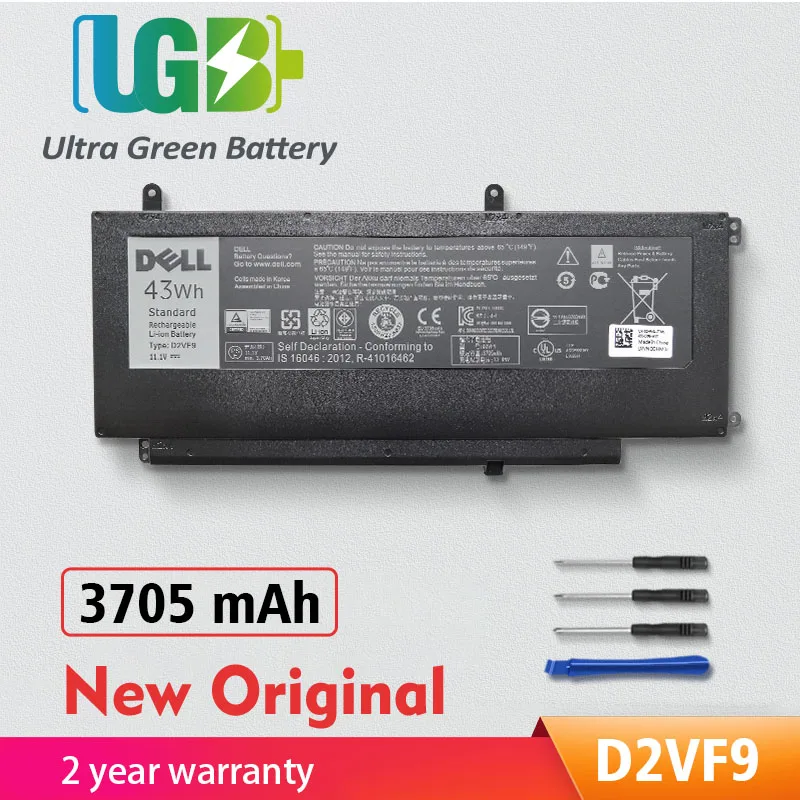 UGB Nový, Originálny D2VF9 Batérie Relacement Pre Dell Inspiron 15 7547 7548 7548-7286SLV Vostro 5459 P41F 0PXR51 PXR51 4P8PH 3