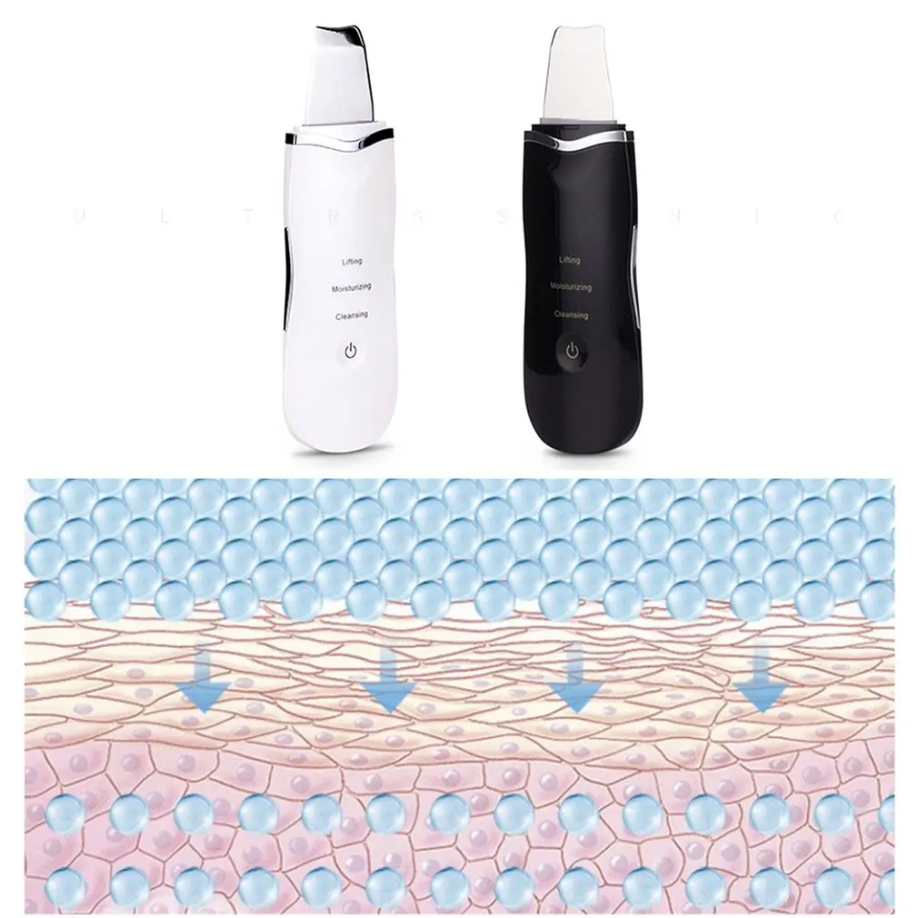 Ultrazvukové Pokožky Práčky Cleaner Ion Akné Blackhead Odstraňovač Peeling Lopatu Cleaner Tváre Masér 1