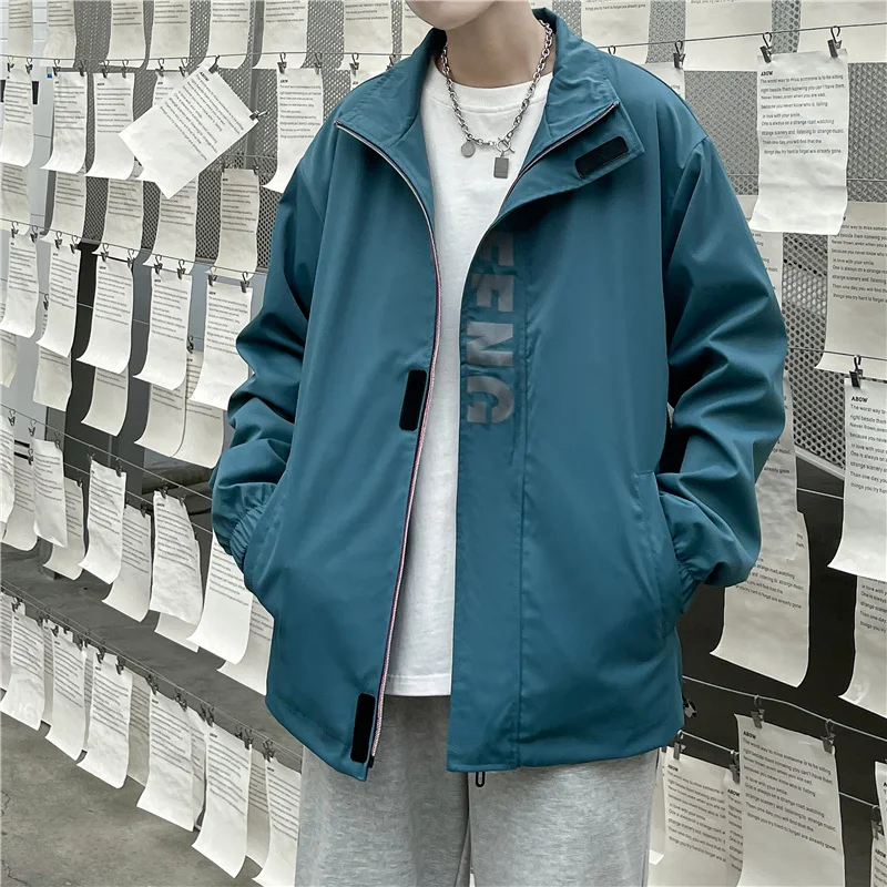 Varsity Bundy&Kabát Mužov 2021 Nová Jar, Jeseň vrchné oblečenie Harajuku Hip Hop Muž kórejský Streetwear Nadrozmerná Svetlo Windbreaker 2