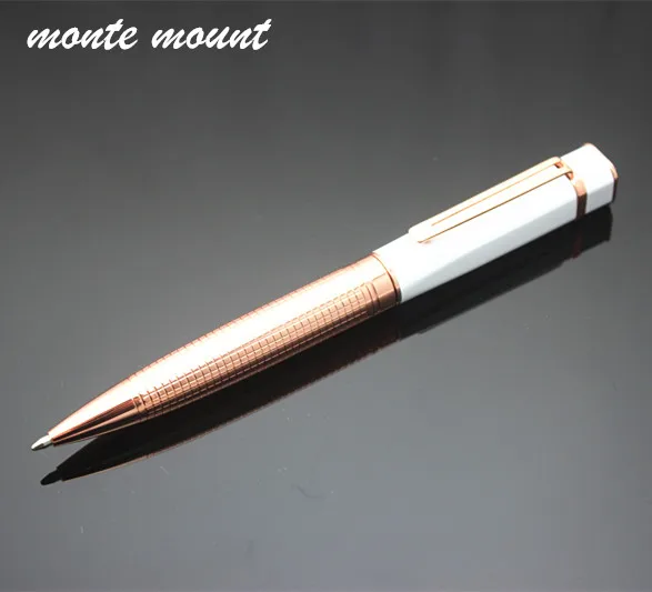 Vysoko kvalitný full metal diamond pera rose gold guľôčkové pero mosadz guľôčkové perá pre dar písania papiernictvo školského úradu, gélové pero 0