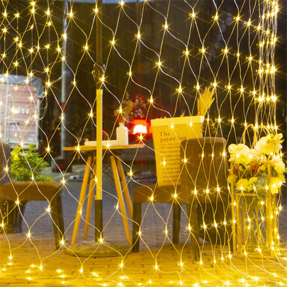 Čistý Oka LED Reťazec svetlo Udalosti Strán, Svadby, Vianočné Dekorácie Domov Záhrada, Vonkajšie Nepremokavé Rozprávkových svetiel 1