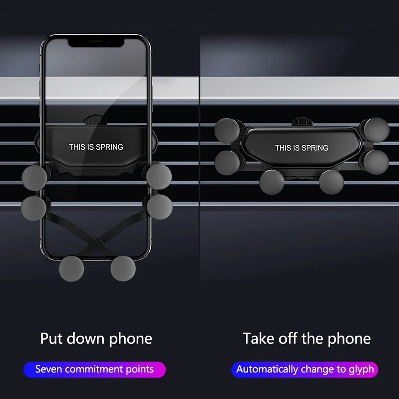 Žiadne Magnetické Navigácie Auta Držiak Telefónu Auto Air Vent Mount Klip Silné Mobile Smartphone Držiak Pre iPhone 12 Pro Max Xiao 11 2